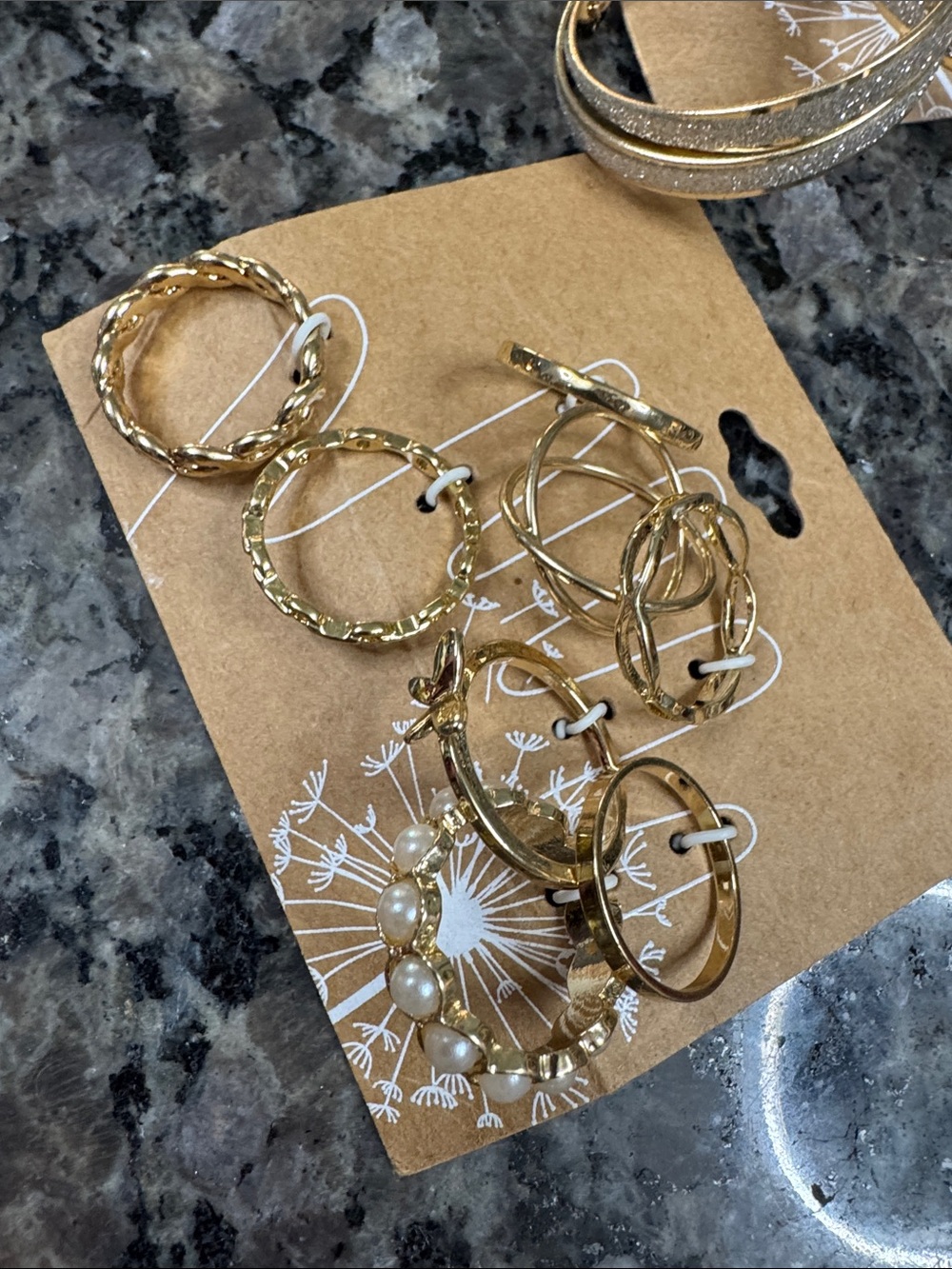 Gold-Tone Hoop and Stud Earring Set - 925 Sterling Silver Accent jewelry bundle - Picture 10 of 11